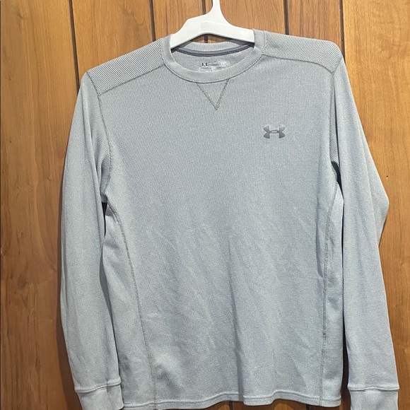 Under Armour Men's Light Gray Long Sleeve Tee - Picture 1 of 5